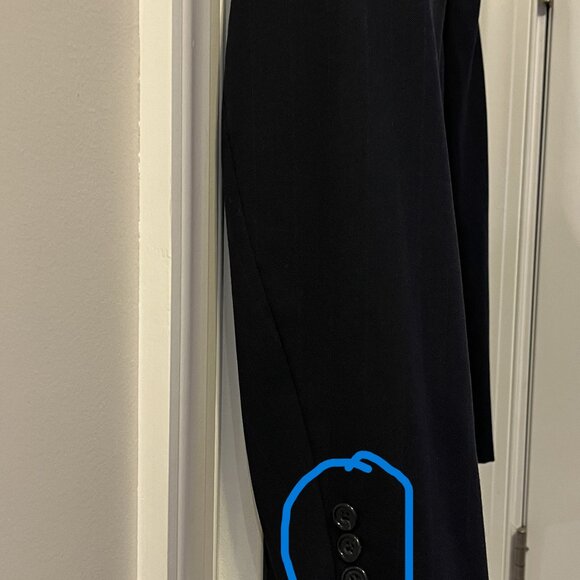 Oscar de la Renta Navy Pinstripe Men's Two Piece Suite - Picture 4 of 10